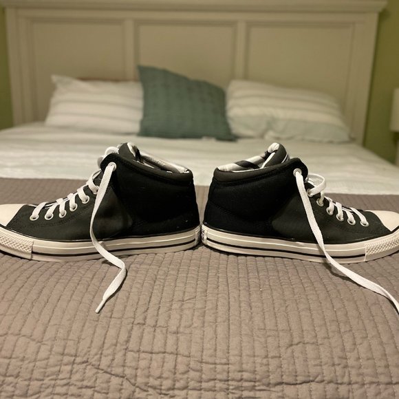 Converse Chuck Taylor All Star High Street High Tops - Black/White - Picture 7 of 7